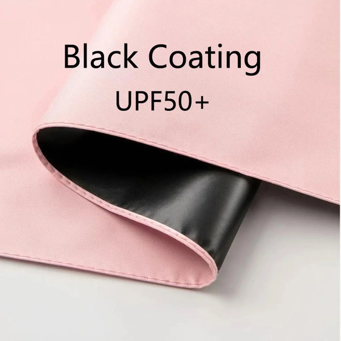 Mini Capsule Umbrella Parasol Anti-Uv Black Coating Pocket Umbrella for Sun and Rain Outdoor Travel Parasol Pink 6 Ribs